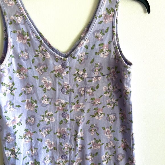 Vintage Rampage 90’s Purple Dress Full Button Floral Size Medium Coquette Flirty - Picture 10 of 15
